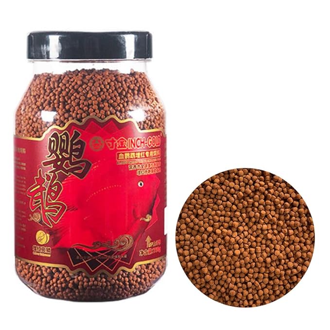 Inch Gold Red Parrot Color Enchancer Fish Food (180G)