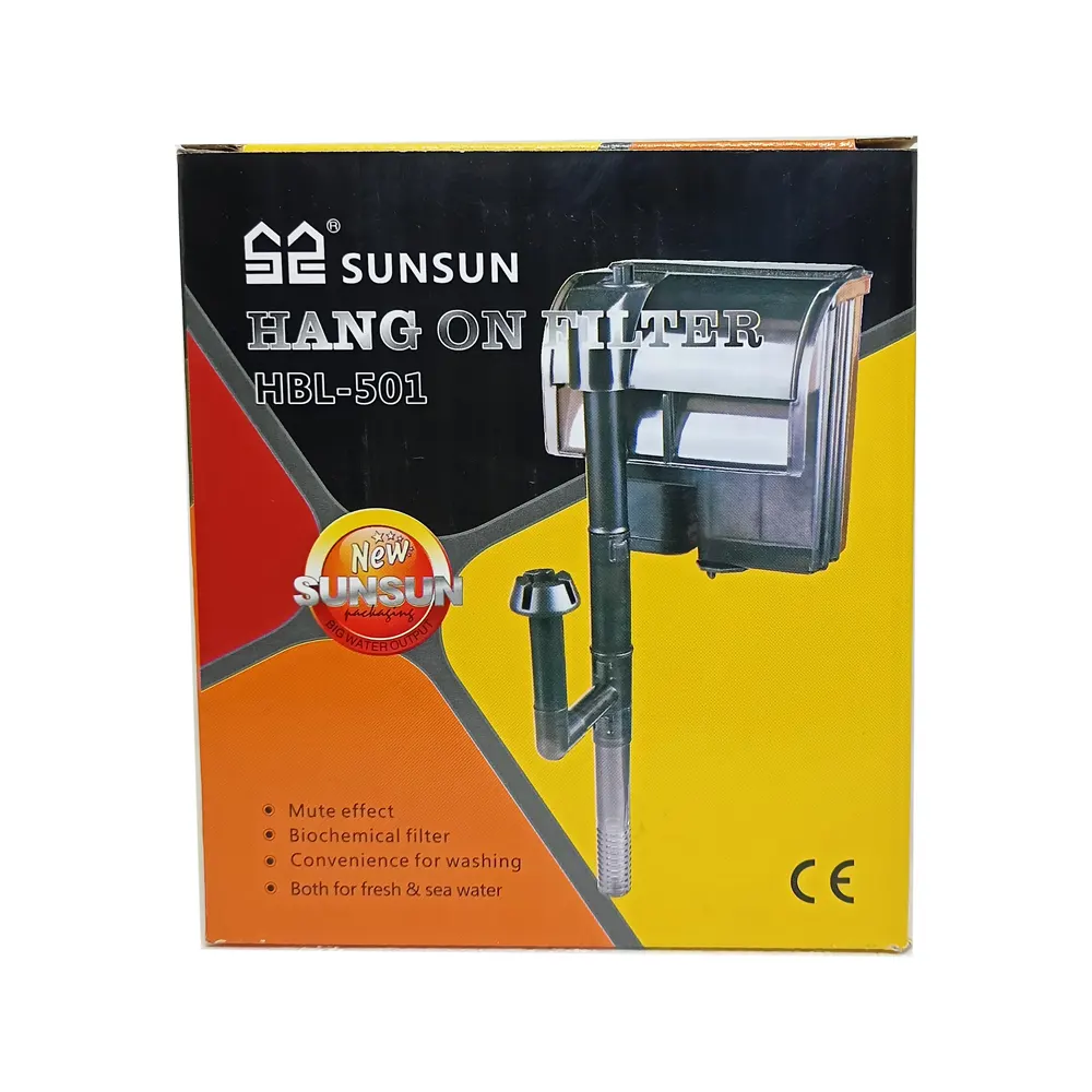 Sunsun HBL-501 Aquarium Hang On Filter | Power : 5W | Flow : 400L/H