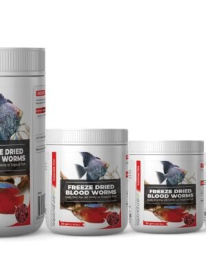 AquaNature Freeze Dried Blood Worms Daily Diet for All Variety of Tropcial Fish (Floating Type)