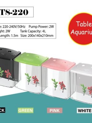Sunsun Desk Mini Aquarium ATS-220 | Internal Filter & Led Light included
