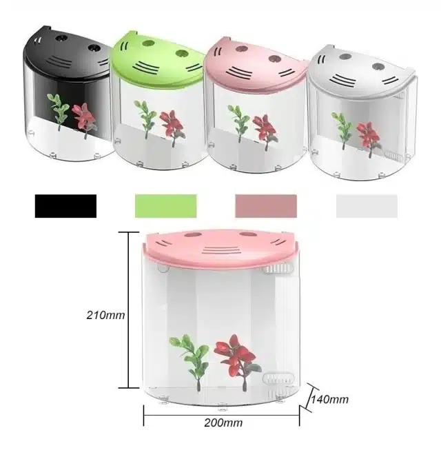 Sunsun Desk Mini Aquarium ATS-320 | Internal Filter & Led Light included