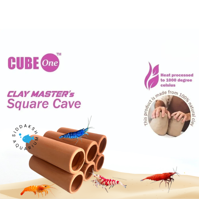 Ceramic 6 Hole Aquarium Shelter – Cube One CL-003 B
