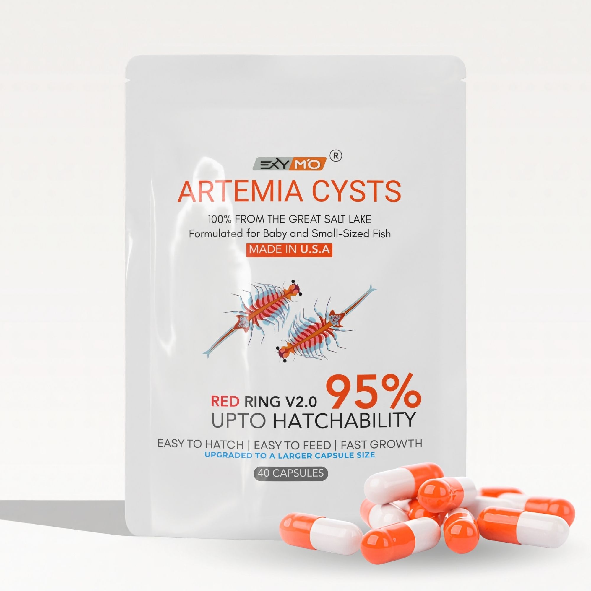 exymo artemia cysts 95 hatch rate capsule 40