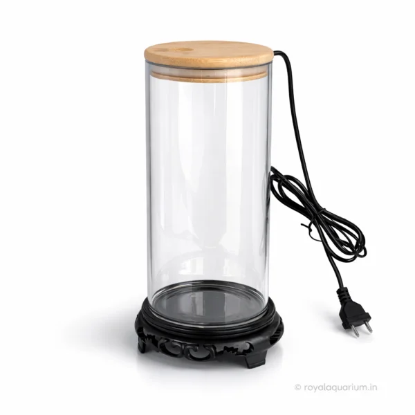 Bluepet TP-10 Transparent Acrylic Betta Fish Tank with WRGB LED Light and Stand 1L Aquarium