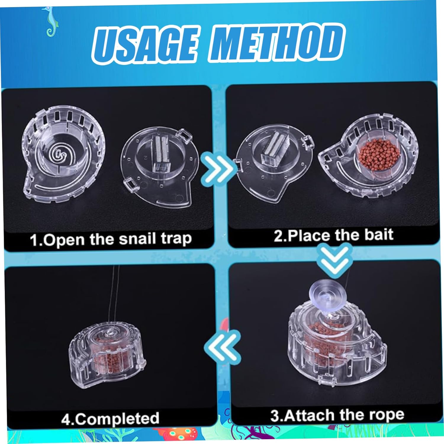 Dolphin Snail Catcher MC111 aquarium snail trap for fish tank cleaning