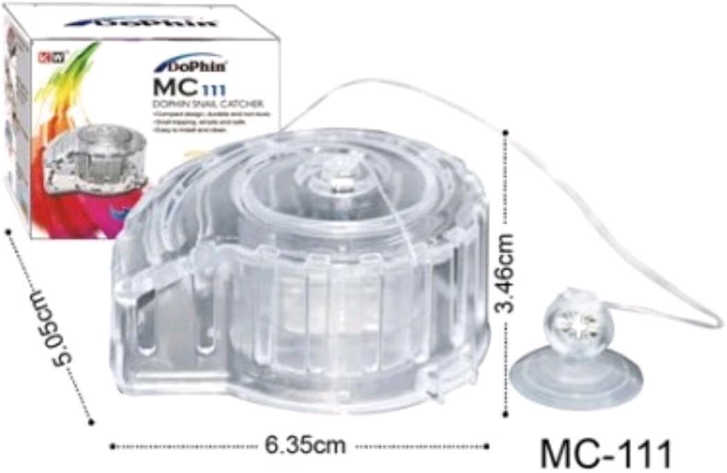Dolphin Snail Catcher MC111 aquarium snail trap for fish tank cleaning