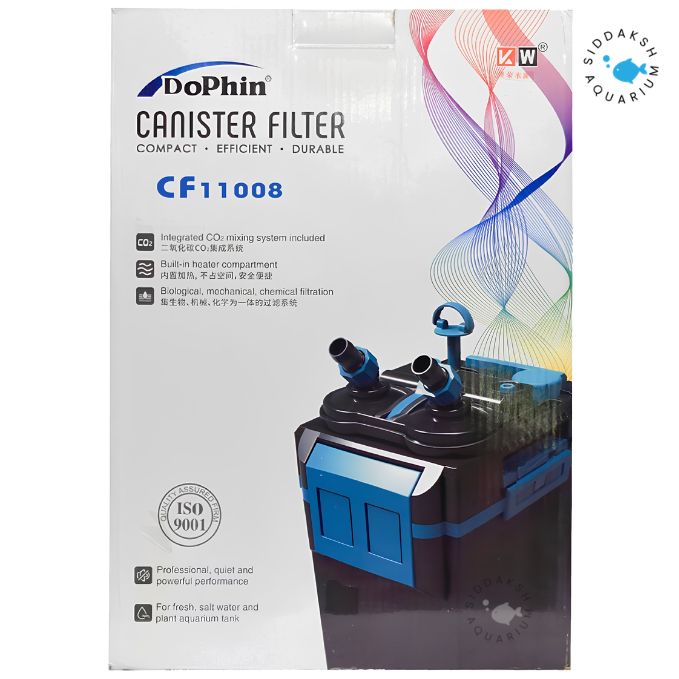 Dophin CF11008 canister filter with CO2 injection port for planted aquarium 950 LPH external filter