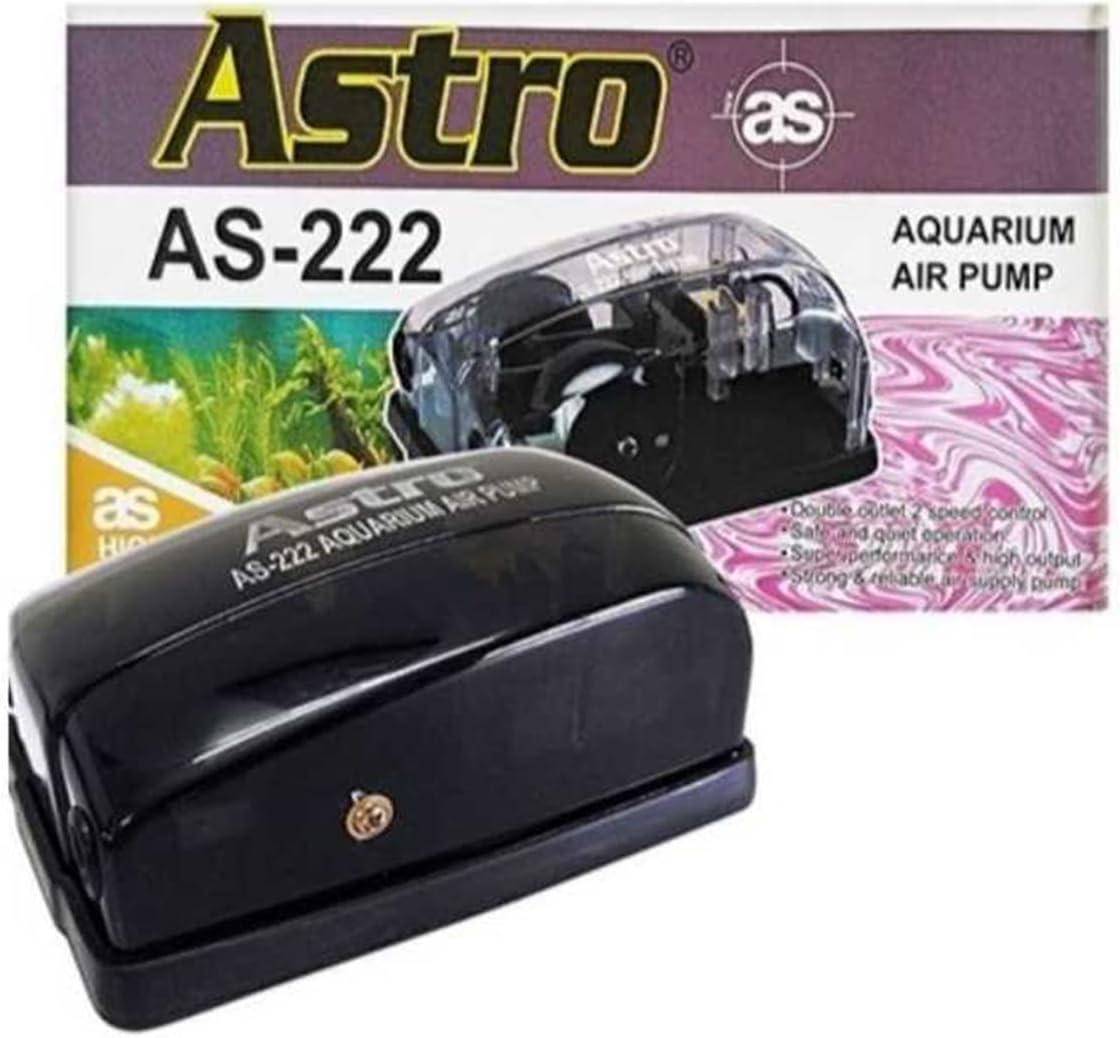 KW Zone Astro Air Pump AS-222 dual outlet aquarium oxygen pump
