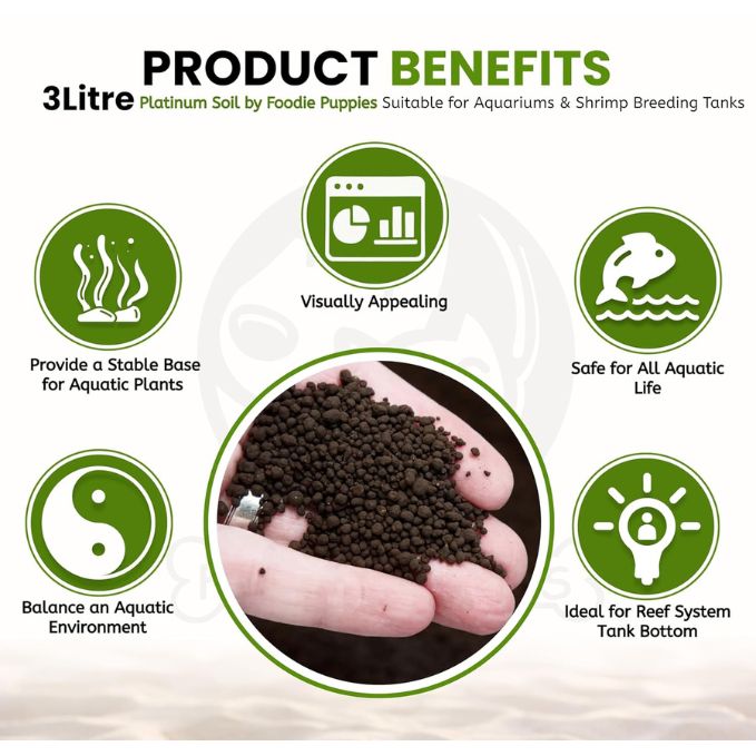 Platinum Aqua Soil Nutrient Rich Substrate for Planted Aquariums and Aquascaping