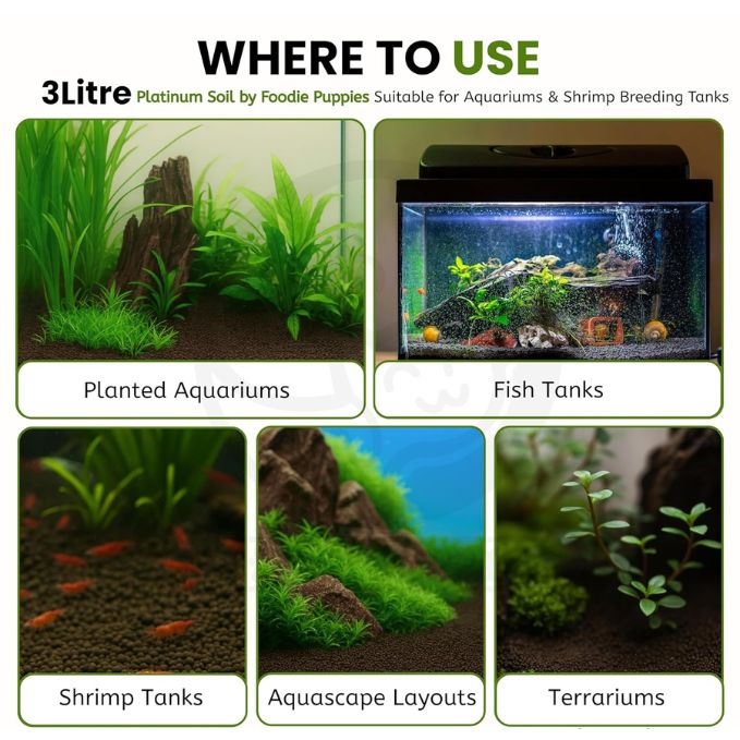 Platinum Aqua Soil Nutrient Rich Substrate for Planted Aquariums and Aquascaping