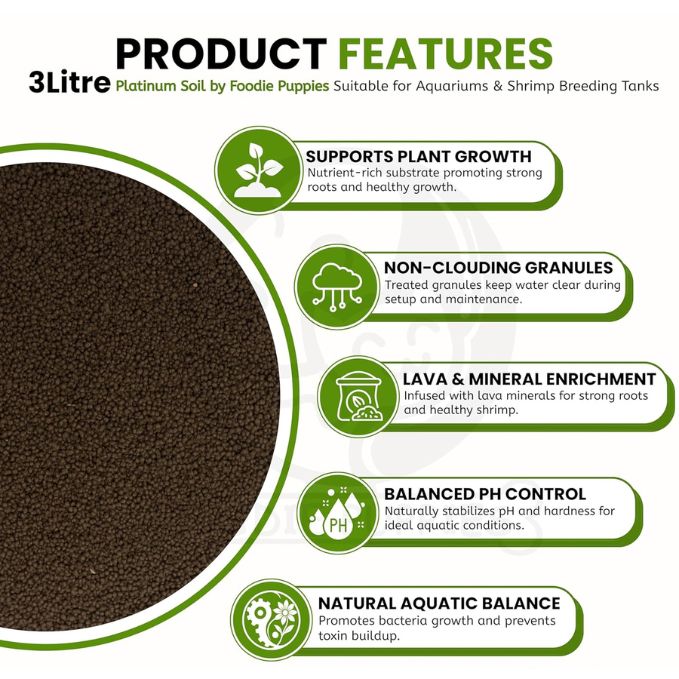 Platinum Aqua Soil Nutrient Rich Substrate for Planted Aquariums and Aquascaping