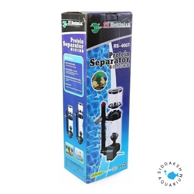 RS-4007 Protein Skimmer for Marine Aquarium Reef Tank Filtration System